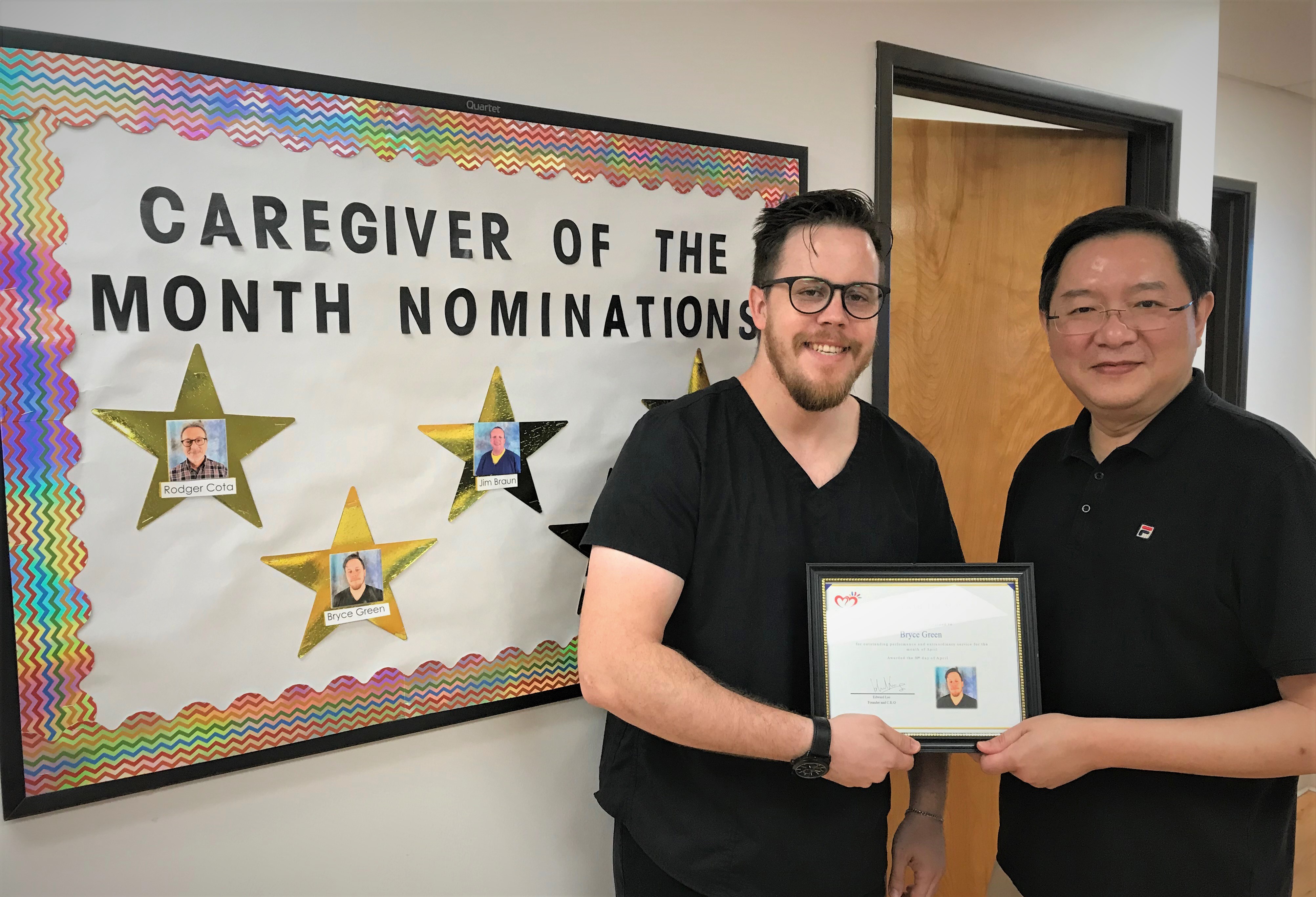 05 2019 Employee of the Month Bryce Green