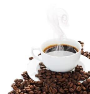 bigstock Coffee border Isolated on whit 12577136