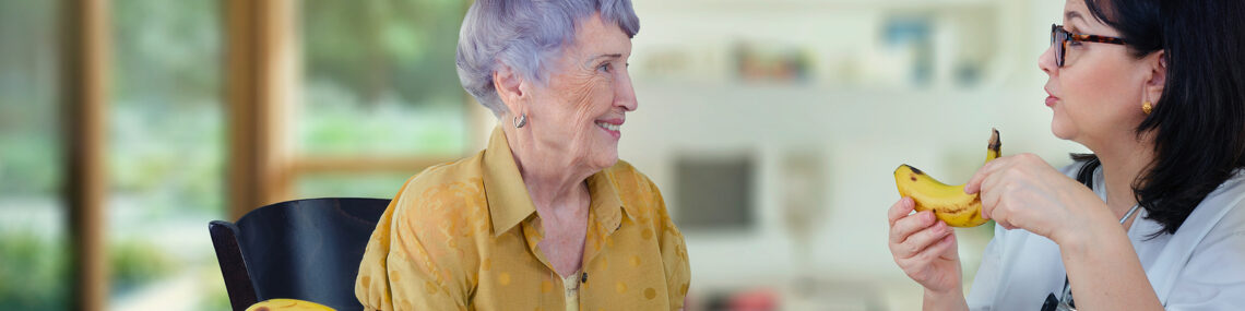 Home care can help aging seniors with nutrition education and assistance.