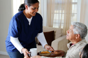 Home care assistance helps seniors maintain healthy eating habits and better nutrition.